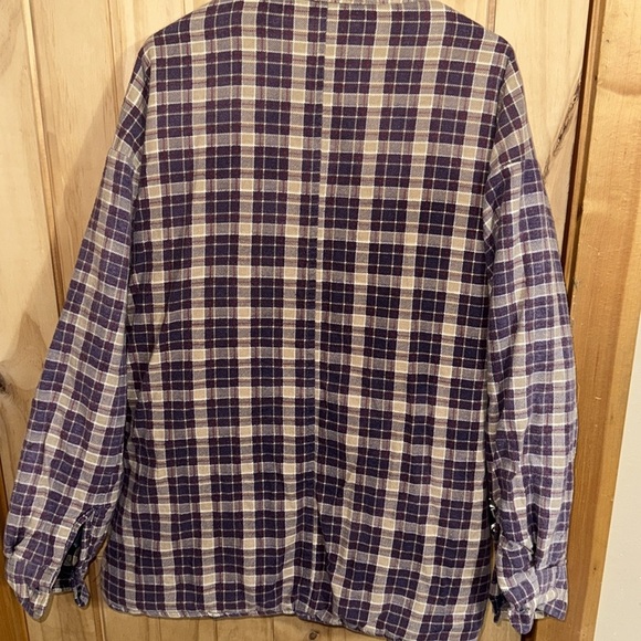 Vintage Premier Quilted- Brown and Cream Flannel Shacket - Picture 5 of 6